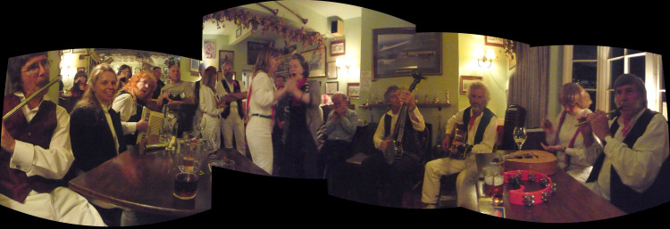 An annual joint gathering of Oyster Morris and Creekside Appalachian for a dance and music session.